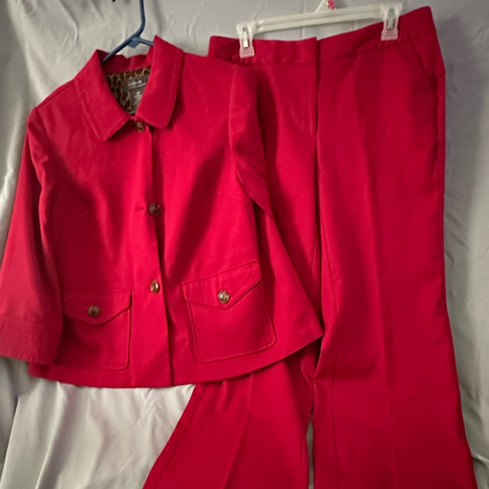 Ladies dress pants with jacket top